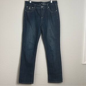 Inc International Concepts Women's Blue Denim Jeans Regular Fit Boot Leg Size 12